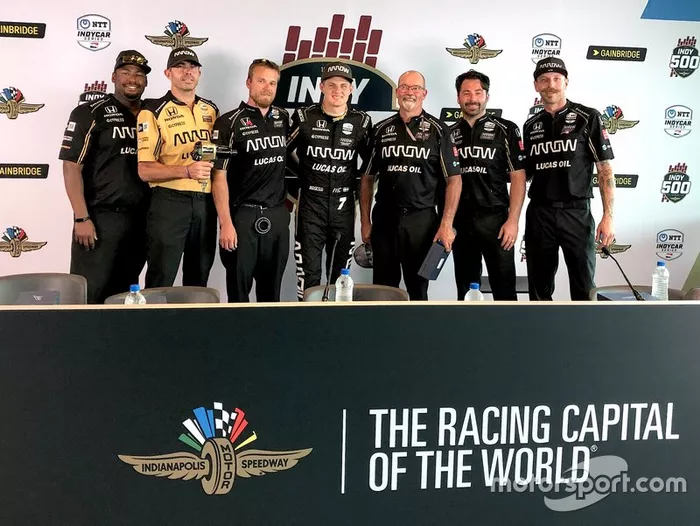 Pit stop competition winner Marcus Ericsson and pitcrew
Arrow Schmidt Peterson Motorsports