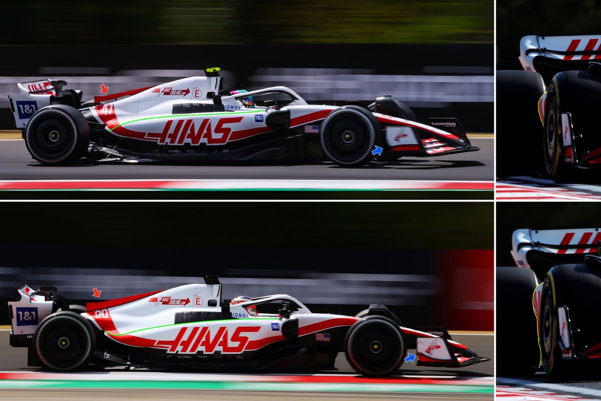 Comparaison des pontons de la Haas