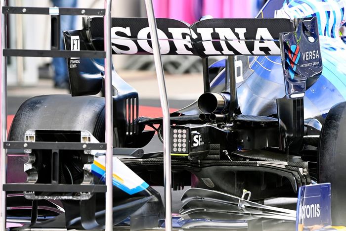 Detalle de la parte trasera del Williams FW43B