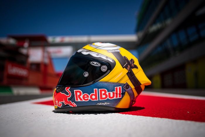 Casco especial de Mugello para Pol Espargaró, equipo Repsol Honda