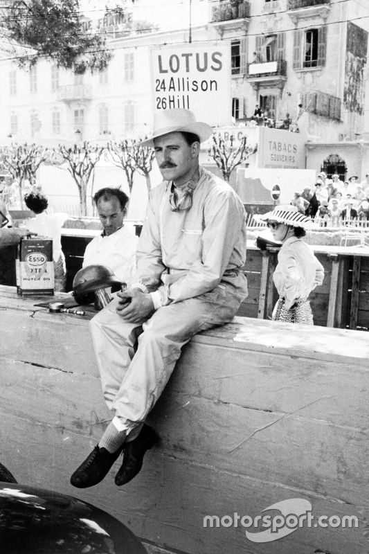 Graham Hill en Mónaco 1958, su debut con el Lotus 12-Climax