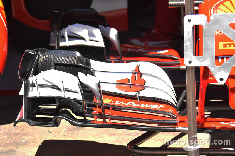 Ferrari SF70H front wing detail