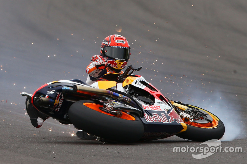 Marc Marquez, Repsol Honda Team, crash