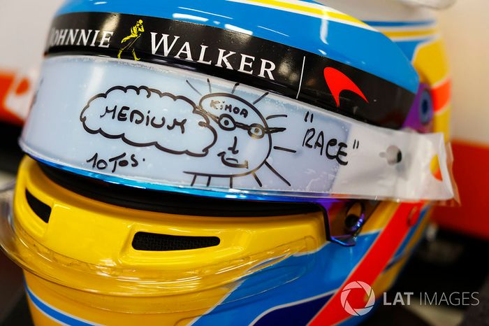 Kask,  Fernando Alonso, McLaren