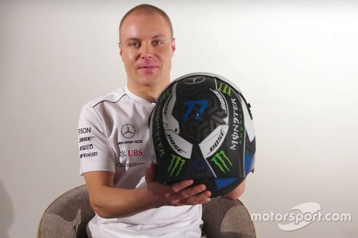 Valtteri Bottas, Mercedes AMG F1 presenta su nuevo casco