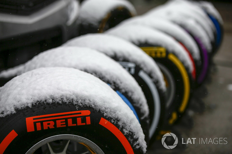 Neumáticos Pirelli cubiertos de nieve