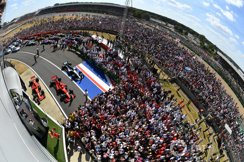Race winner Sebastian Vettel, Ferrari celebrates on the podium