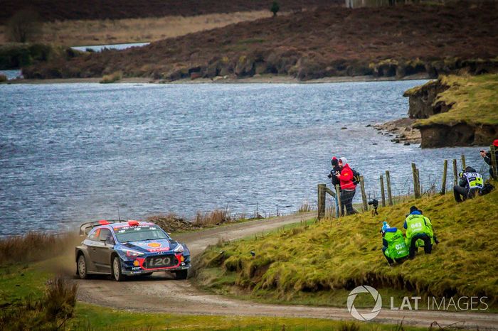 Dani Sordo y su Hyundai WRC durante el Rally Catalunya del pasado año