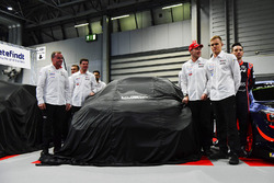 Le team Toyota WRC, avec Jari-Matti Lavala, Ott Tanak et Esapekka Lappi