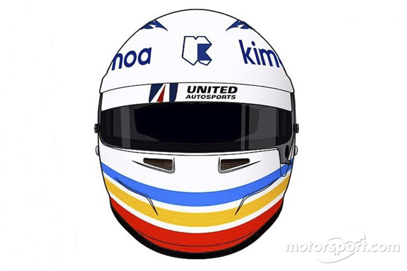 Casque spécial de Fernando Alonso pour les 24 Heures de Daytona