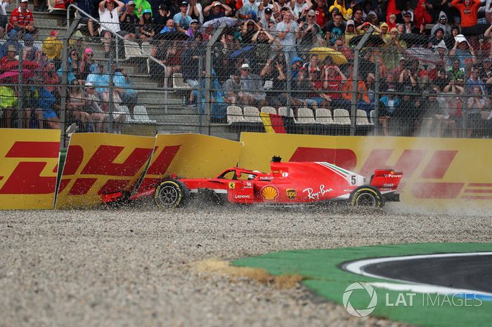Accidente de Sebastian Vettel, Ferrari SF71H 