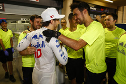 Pierre Gasly, Toro Rosso, 4. sırayı kutluyor