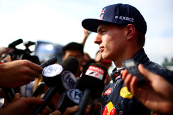 Max Verstappen, Red Bull Racing im Gespräch mit der Presse