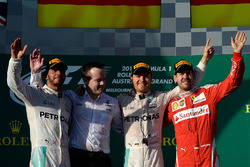 Podium: 1. Nico Rosberg, Mercedes AMG F1 Team; 2. Lewis Hamilton, Mercedes AMG F1 Team; 3. Sebastian