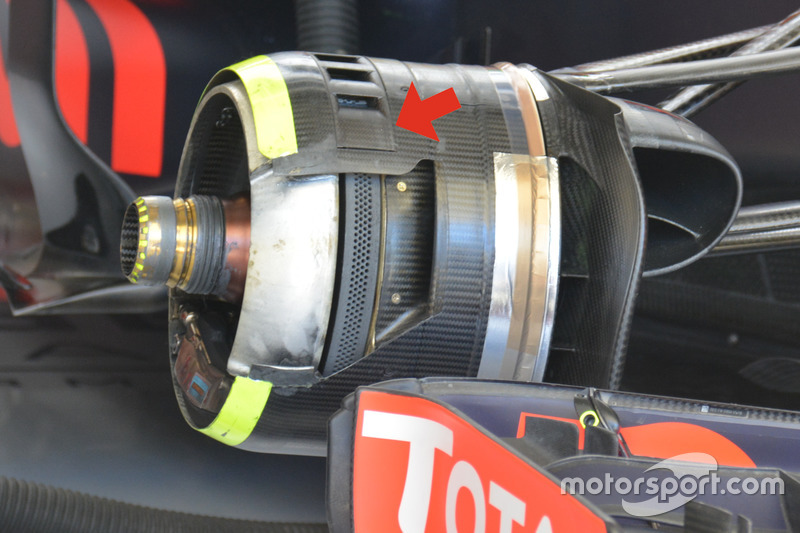 Red Bull Racing RB12, detalle del freno