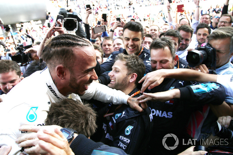 Ganador, Lewis Hamilton, Mercedes-AMG F1 celebran