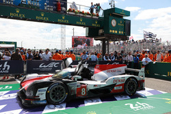 Переможці #8 Toyota Gazoo Racing Toyota TS050: Себастьян Буемі, Казукі Накадзіма, Фернандо Алонсо