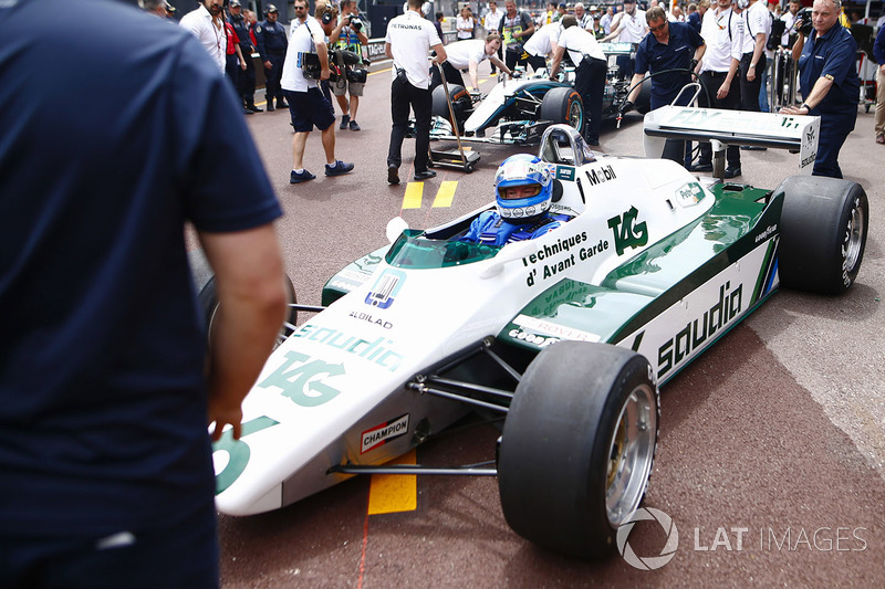 Koke Rosberg is reunited with his 1982 Williams FW08 Cosworth