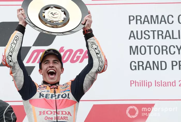 Podio: ganador de la carrera Marc Marquez, Repsol Honda Team