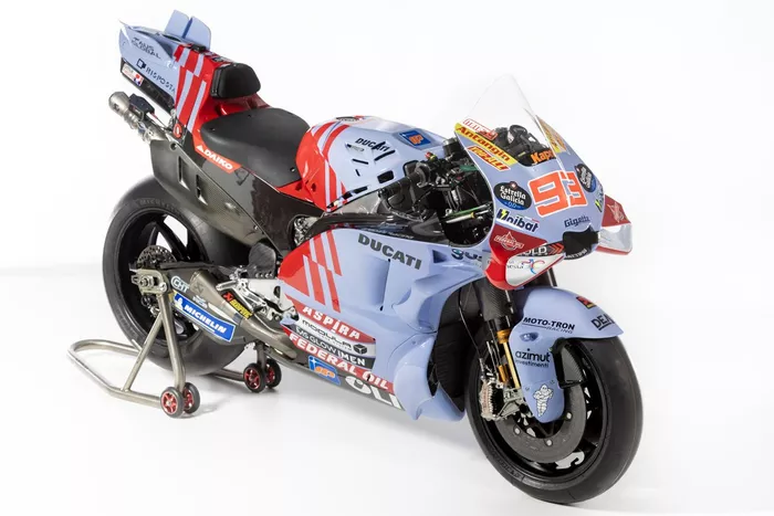 Marc Márquez, decoración de la moto Gresini Racing