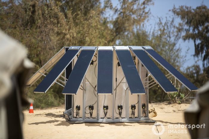 Energía solar en el paddock