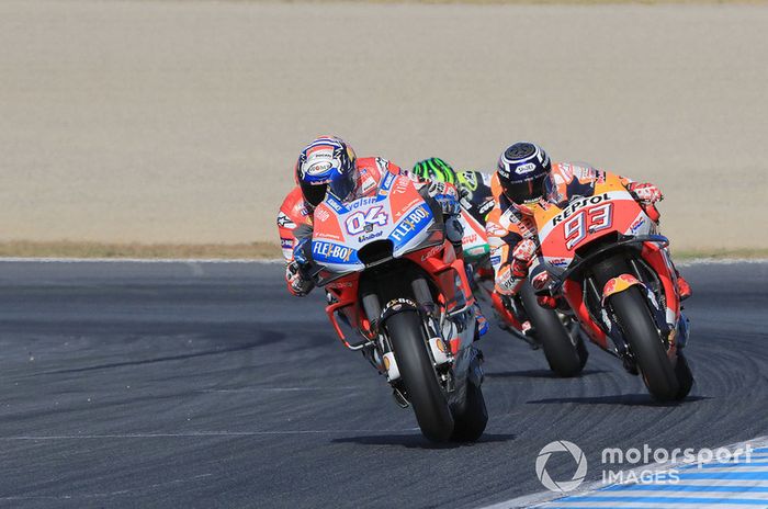 Andrea Dovizioso, Ducati Team, Marc Marquez, Repsol Honda Team, Cal Crutchlow, Team LCR Honda