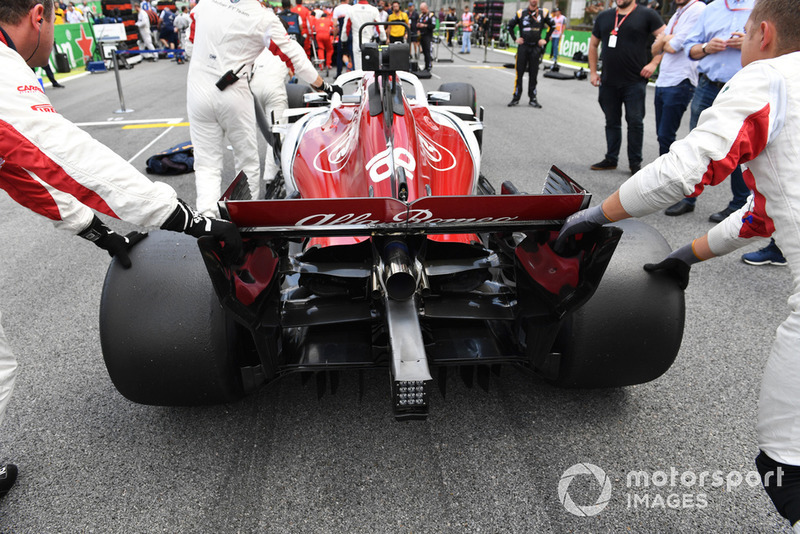 Charles Leclerc, Alfa Romeo Sauber C37 sur la grille