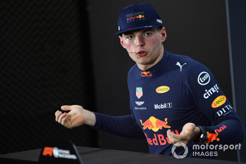 Max Verstappen, Red Bull Racing in the press conference