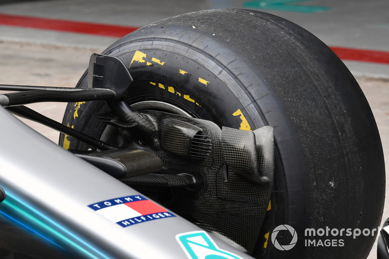 Mercedes-AMG F1 W09 EQ Power+, fékszellőzés, részlet