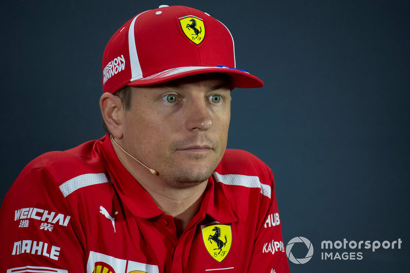 Kimi Raikkonen, Ferrari in the press conference