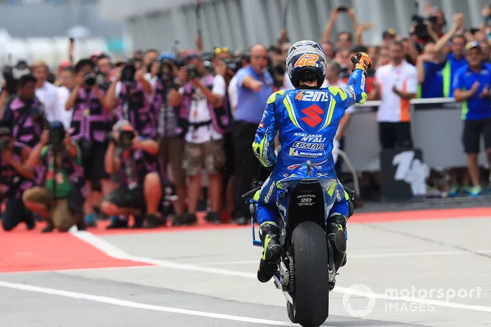 Segundo clasificado Alex Rins, Team Suzuki MotoGP