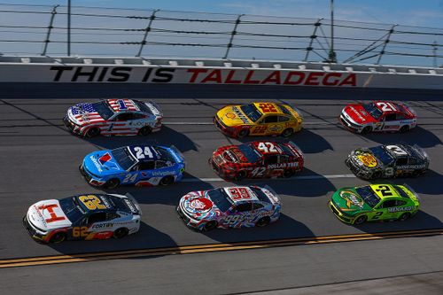 Ross Chastain, Trackhouse Racing Chevrolet, William Byron, Hendrick Motorsports Chevrolet, Anthony Alfredo, Beard Motorsports Chevrolet