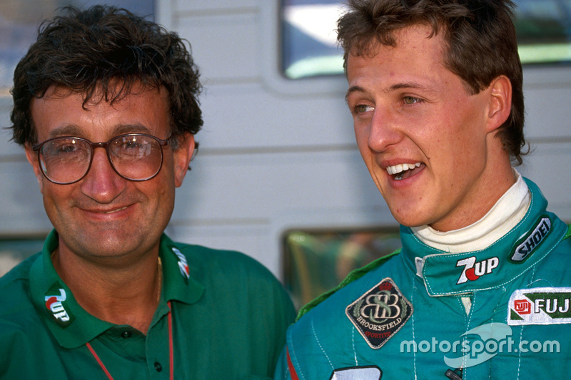 Michael Schumacher con Eddie Jordan