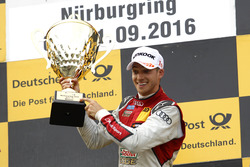 Podium: Racewinnaar Edoardo Mortara, Audi Sport Team Abt Sportsline, Audi RS 5 DTM
