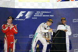 Podium: winner Nico Rosberg, Mercedes AMG F1 Team, second place Kimi Raikkonen, Ferrari, third place