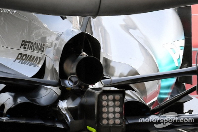 Valtteri Bottas, Mercedes AMG F1 W08, mit Aero-Sensor