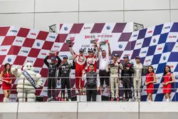 Podium Lmp3: winners #26 Tockwith Motorsports Ligier JSP3: Nigel Moore, Phil Hanson, second place #85 G-Print by Triple 1 Racing Ligier JSP3: Hanss Lin, Shaun Thong Wei Fung, third place #1 Jackie Chan DC Racing Ligier JSP3: James Winslow, David Cheng, Hiroki Yoshida