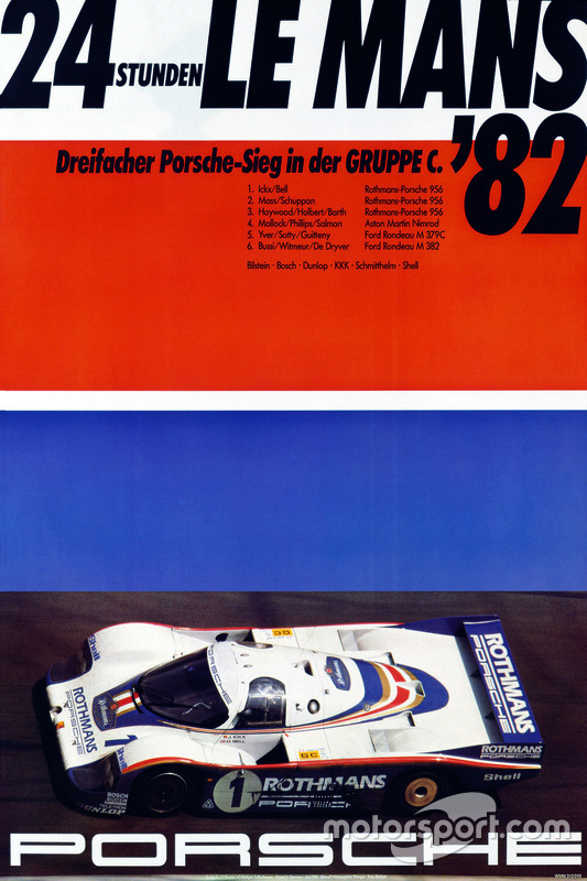 Poster: Porsche-Sieg bei den 24h Le Mans 1982