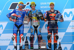 Podium: race winner Franco Morbidelli, Marc VDS, second place Mattia Pasini, Italtrans Racing Team,