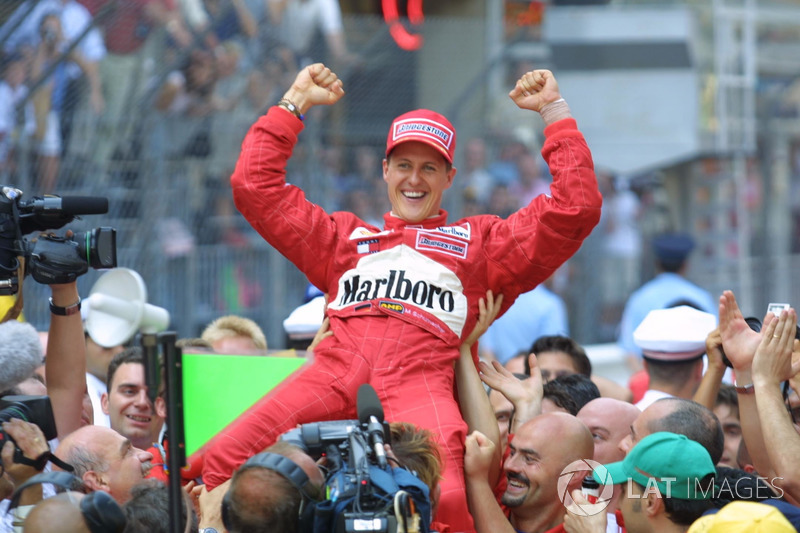 Il vincitore della Michael Schumacher, Ferrari F2001