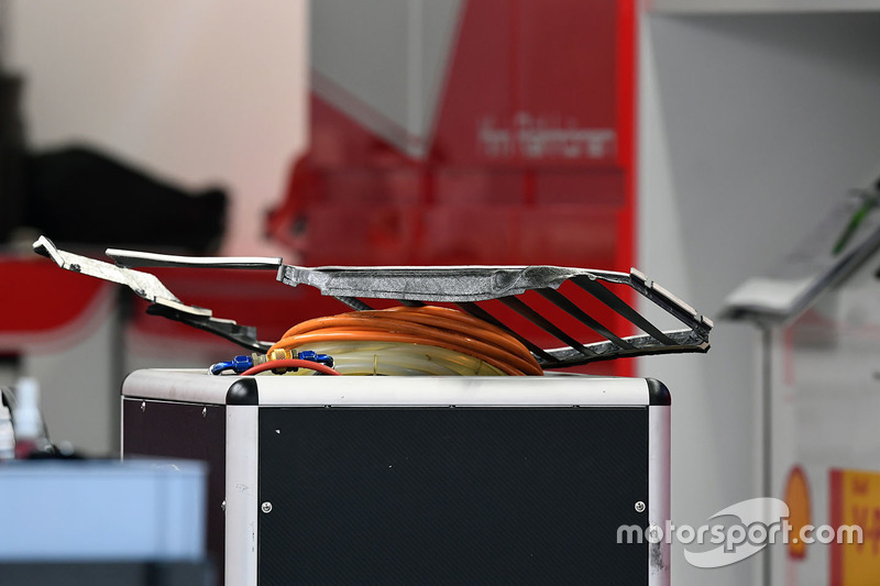 Détail de la carrosserie de la Ferrari SF70H