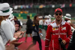 Sebastian Vettel, Ferrari lors de la parade des pilotes