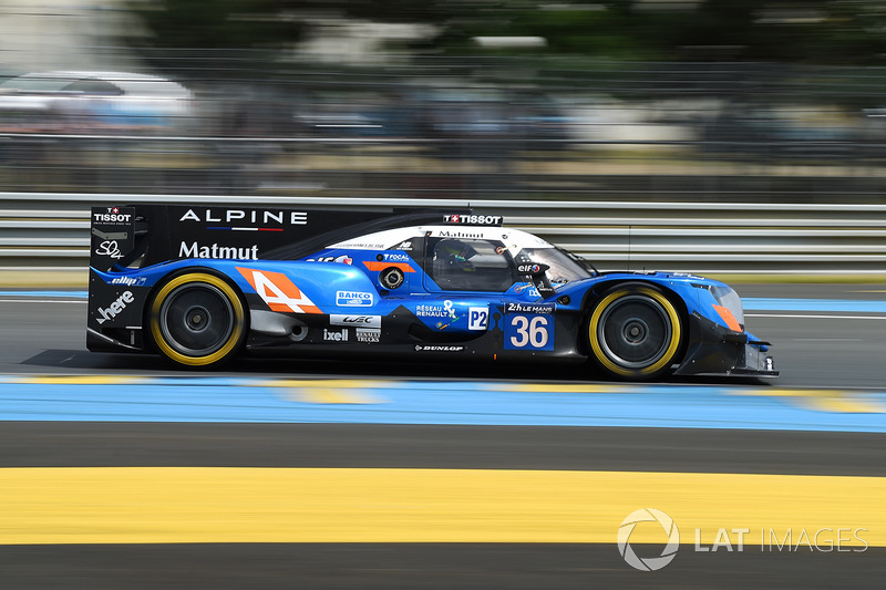 #36 Signatech, Alpine A470 Gibson: Gustavo Menezes, Romain Dumas, Matt Rao