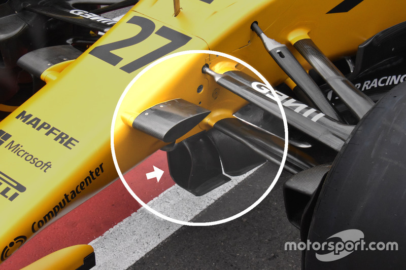 Renault Sport F1 Team RS17, detalle del frente