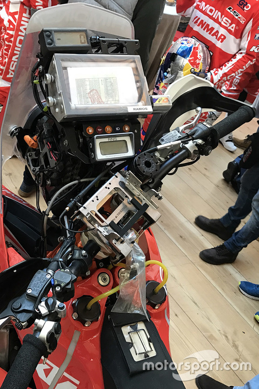 Cuadro de mandos de la KTM 450 Rally de Himoinsa