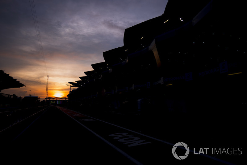 Sun rises at the Sepang Circuit