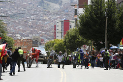 #8 Himoinsa Racing Team KTM: Gerard Farrés, #87 Team Pedrega KTM: Cristian España, #12 Sherco TVS Ra