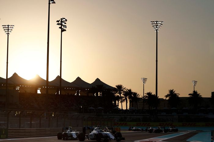 Felipe Massa, Williams FW38, y Valtteri Bottas, Williams FW38