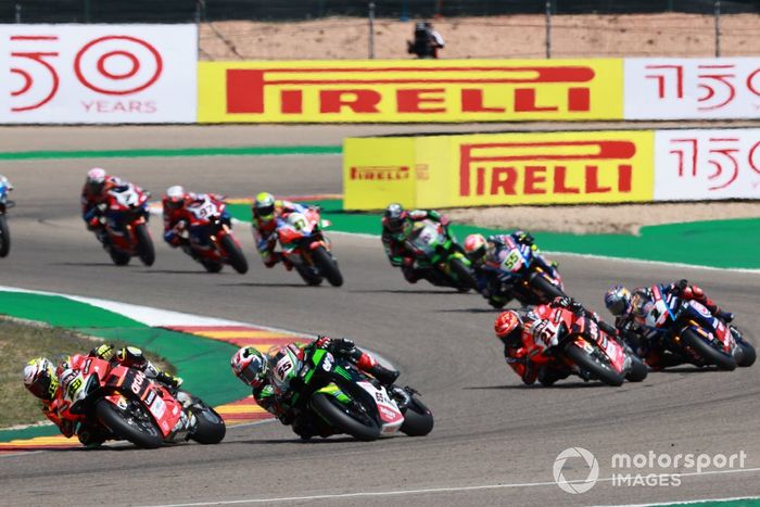 Álvaro Bautista, Aruba.it Racing Ducati, Jonathan Rea, Kawasaki Racing Team WSBK, Michael Ruben Rinaldi,Aruba.it Racing Ducati, Toprak Razgatlioglu, Pata Yamaha WorldSBK