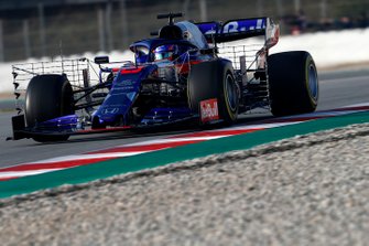 Alex Albon, Scuderia Toro Rosso STR14 met aero sensoren